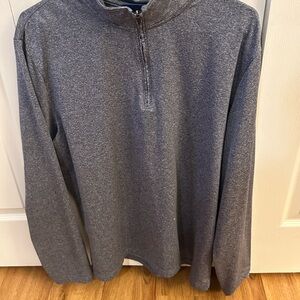 Men's Heather Gray Quarter-Zip Sweater